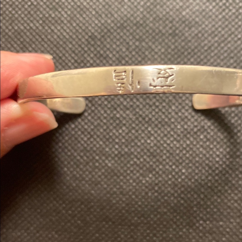 TMA Sterling Silver 925 Love Cuff Bracelet Asian Characters